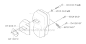 Muffler Diagram and Parts List for 343F 2003-05 Husqvarna Brush Cutter