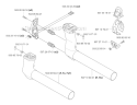 Tower Diagram and Parts List for 343F 2003-05 Husqvarna Brush Cutter