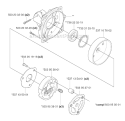 Clutch Diagram and Parts List for 343F 2003-05 Husqvarna Brush Cutter