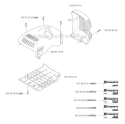 Cover Diagram and Parts List for 343F 2003-05 Husqvarna Brush Cutter