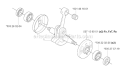 Crankshaft Diagram and Parts List for 343F 2004-08 Husqvarna Brush Cutter