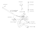 Fuel Tank Diagram and Parts List for 343F 2004-08 Husqvarna Brush Cutter