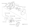 Clutch Diagram and Parts List for 343F 2004-08 Husqvarna Brush Cutter