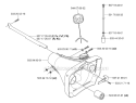 Fuel Tank Diagram and Parts List for 343F 2006-10 Husqvarna Brush Cutter