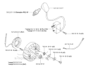 Ignition System Diagram and Parts List for 343F 2006-10 Husqvarna Brush Cutter