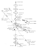 Carburetor Diagram and Parts List for 343F 2006-10 Husqvarna Brush Cutter
