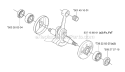 Crankshaft Diagram and Parts List for 343F 2006-10 Husqvarna Brush Cutter
