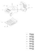 Cover Diagram and Parts List for 343F 2008-05 Husqvarna Brush Cutter