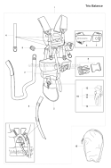 Harness (Trio Balance) Diagram and Parts List for 343F 2008-05 Husqvarna Brush Cutter