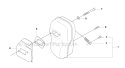 Muffler Diagram and Parts List for 343F 2008-05 Husqvarna Brush Cutter