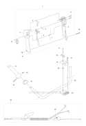 Throttle Controls 1 Diagram and Parts List for 343F 2008-05 Husqvarna Brush Cutter