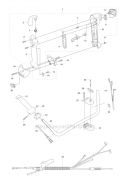 Throttle Controls 2 Diagram and Parts List for 343F 2008-05 Husqvarna Brush Cutter