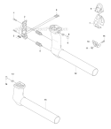 Tower Diagram and Parts List for 343F 2008-05 Husqvarna Brush Cutter