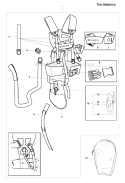 Harness (Trio Balance) Diagram and Parts List for 343F 2010-09 Husqvarna Brush Cutter