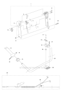 Throttle Controls 1 Diagram and Parts List for 343F 2010-09 Husqvarna Brush Cutter