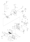 Air Filter Diagram and Parts List for 343F 2010-09 Husqvarna Brush Cutter