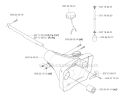 Fuel Tank Diagram and Parts List for 343R 2003-05 Husqvarna Brush Cutter