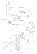 Carburetor  Air Filter Diagram and Parts List for 343R 2003-05 Husqvarna Brush Cutter