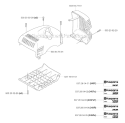 Cover Diagram and Parts List for 343R 2003-05 Husqvarna Brush Cutter