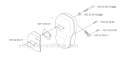 Muffler Diagram and Parts List for 343R 2004-08 Husqvarna Brush Cutter