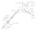 Bevel Gear Diagram and Parts List for 343R 2004-08 Husqvarna Brush Cutter
