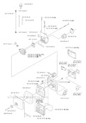 Carburetor  Air Filter Diagram and Parts List for 343R 2004-08 Husqvarna Brush Cutter