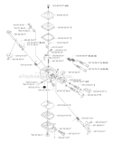 Carburetor Details Diagram and Parts List for 343R 2004-08 Husqvarna Brush Cutter