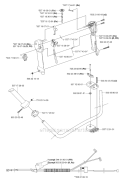Handle  Controls Diagram and Parts List for 343R 2006-10 Husqvarna Brush Cutter
