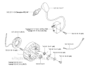 Ignition System Diagram and Parts List for 343R 2006-10 Husqvarna Brush Cutter