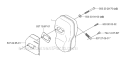 Muffler Diagram and Parts List for 343R 2006-10 Husqvarna Brush Cutter