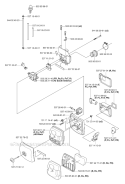 Carburetor  Air Filter Diagram and Parts List for 343R 2006-10 Husqvarna Brush Cutter