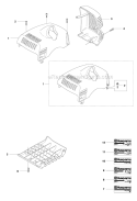 Cover Diagram and Parts List for 343R 2010-09 Husqvarna Brush Cutter