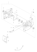 Crankcase Diagram and Parts List for 343R 2010-09 Husqvarna Brush Cutter