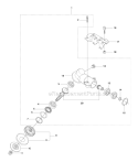 Bevel Gear 1 Diagram and Parts List for 343R 2010-09 Husqvarna Brush Cutter