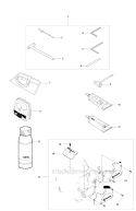 Accessories 1 Diagram and Parts List for 343R 2011-02 Husqvarna Brush Cutter