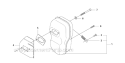 Muffler Diagram and Parts List for 343R 2011-02 Husqvarna Brush Cutter