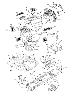 Chassis And Enclosures Diagram and Parts List for YTA19K42 (96043014201)(2012-12) Husqvarna Lawn Tractor