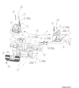 Part Location Diagram of 603003403 Husqvarna Headlamp, 3x5 Rectangular