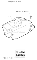Cover Diagram and Parts List for 345EPA 1999-09 Husqvarna Chainsaw