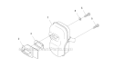 Muffler Pipe Diagram and Parts List for 345FR 2011-03 Husqvarna Brush Cutter