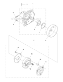 Clutch Diagram and Parts List for 345FR 2012-12 Husqvarna Brush Cutter
