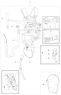 Harness 1 Diagram and Parts List for 345FR 2012-12 Husqvarna Brush Cutter