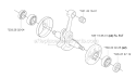 Crankshaft Diagram and Parts List for 345FXT 2003-05 Husqvarna Brush Cutter