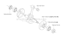Crankshaft Diagram and Parts List for 345FXT 2004-08 Husqvarna Brush Cutter