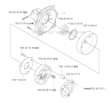 Clutch Diagram and Parts List for 345FXT 2004-08 Husqvarna Brush Cutter