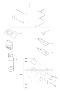 Accessories 1 Diagram and Parts List for 345FXT 2008-05 Husqvarna Brush Cutter