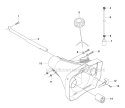 Fuel Tank Diagram and Parts List for 345FXT 2010-09 Husqvarna Brush Cutter