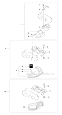 Accessories 3 Diagram and Parts List for 345FXT 2010-09 Husqvarna Brush Cutter