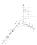 Bevel Gear 1 Diagram and Parts List for 345FXT 2010-09 Husqvarna Brush Cutter