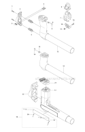 Suspension Diagram and Parts List for 345FXT 2011-02 Husqvarna Brush Cutter